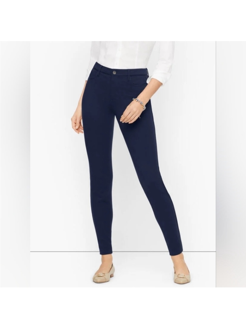 Talbots High-Rise Jegging Ankle navy size 10